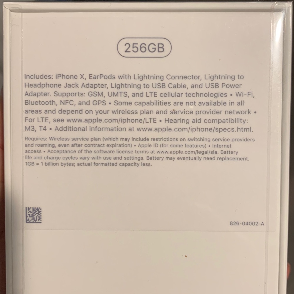 256GB NEW IPhone X SEALED